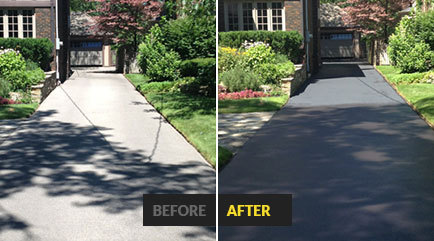 asphalt sealing by the driveway doctor 
