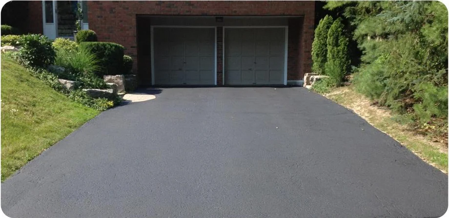 Driveway after The Driveway Doctor sealing